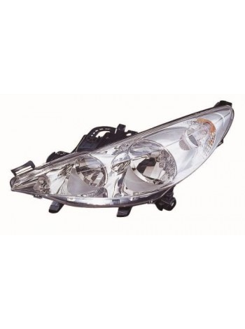 Новая фара PEUGEOT 207 2006- передняя левая, НЕ КСЕНОН (DEPO 550-1141L-LD-EM)