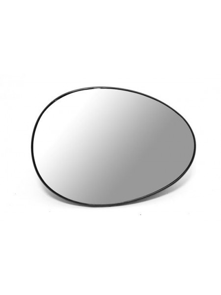 Стекло зеркала заднего вида Mini Cooper 2007- боковое левое с подогревом